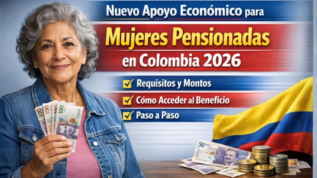 Nuevo Apoyo Económico para Mujeres Pensionadas en Colombia 2026: Requisitos, Montos y Cómo Acceder al Beneficio Paso a Paso