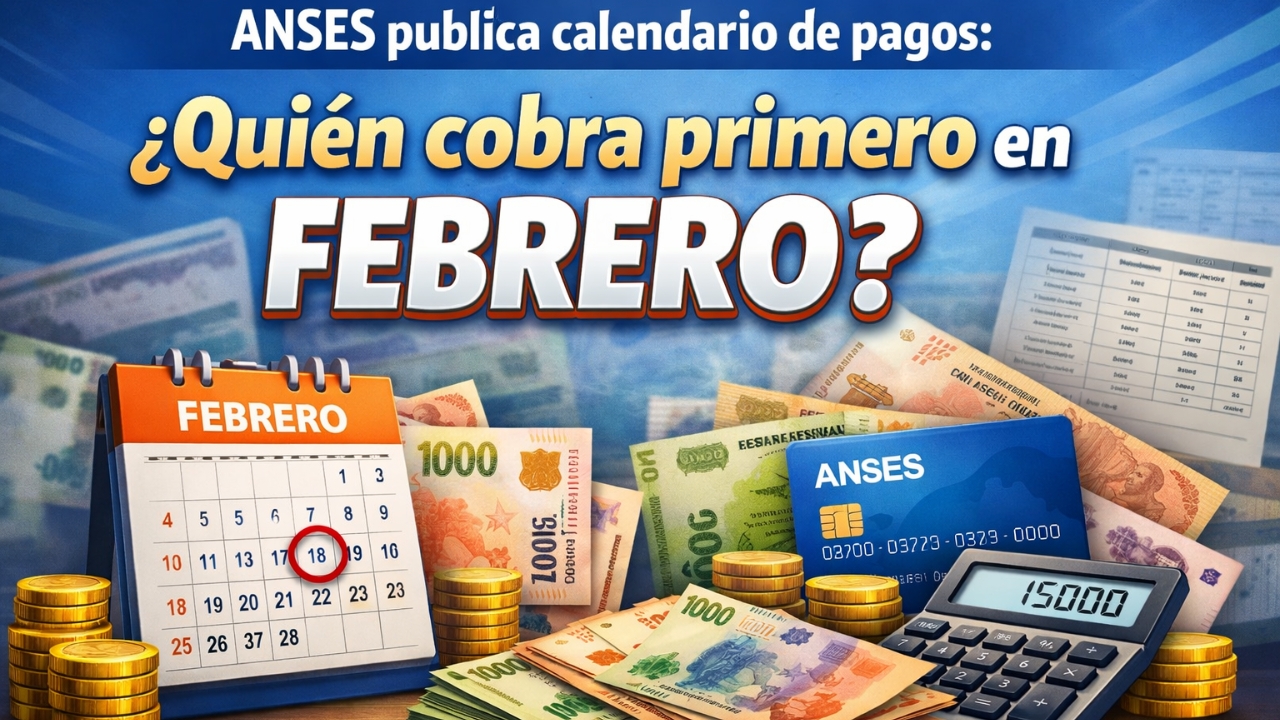 ANSES publica calendario de pagos: quién cobra primero en febrero