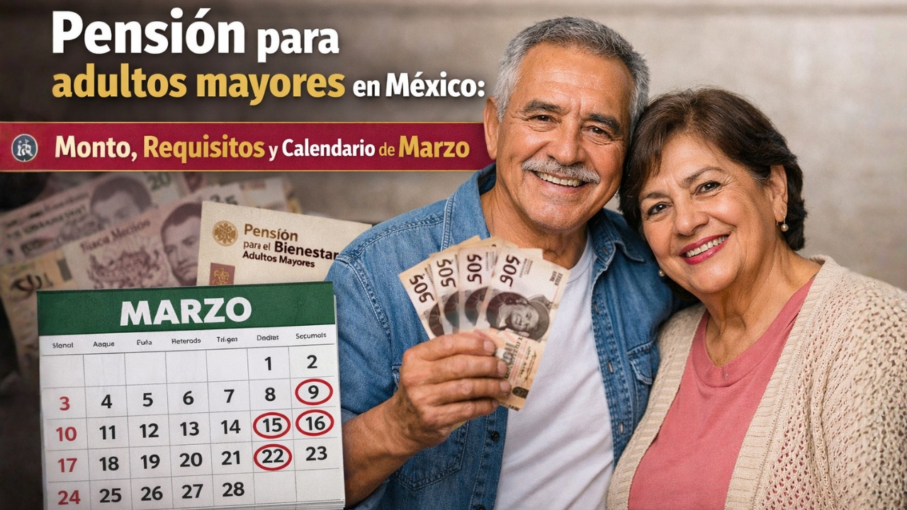 Pensión para adultos mayores en México: Monto, requisitos y calendario de marzo