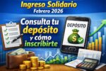 Ingreso Solidario Febrero 2026: Consulta tu depósito y cómo inscribirte