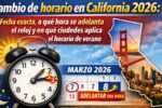 Cambio de horario en California 2026: fecha exacta, a qué hora se adelanta el reloj y en qué ciudades aplica el horario de verano