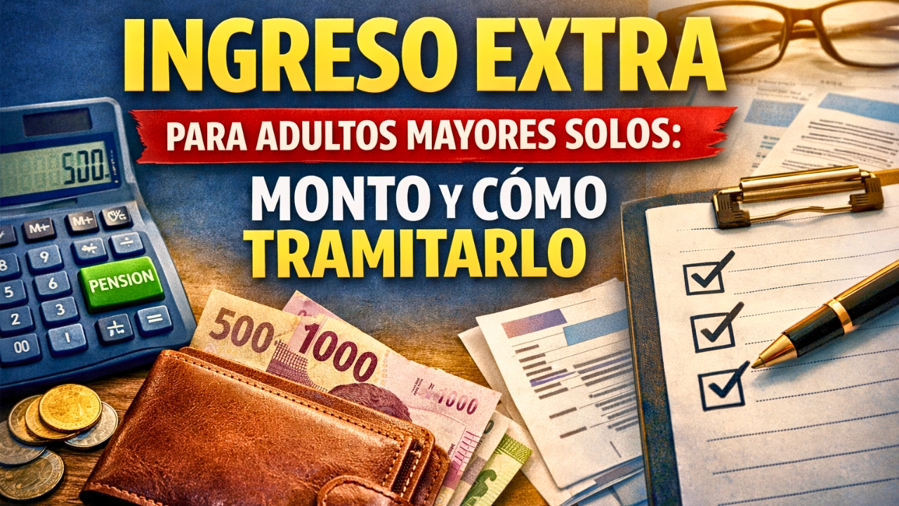 Ingreso extra para adultos mayores solos: monto y cómo tramitarlo