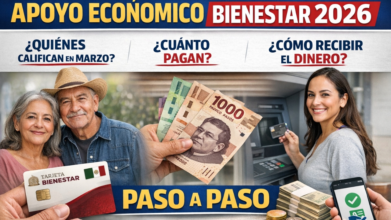 Apoyo Económico Bienestar 2026: Quiénes Califican en Marzo, Cuánto Pagan y Cómo Recibir el Dinero Paso a Paso
