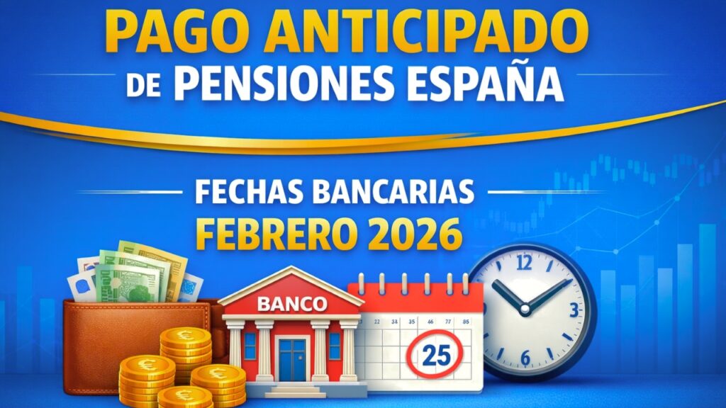 Pago Anticipado de Pensiones España – Fechas Bancarias Febrero 2026