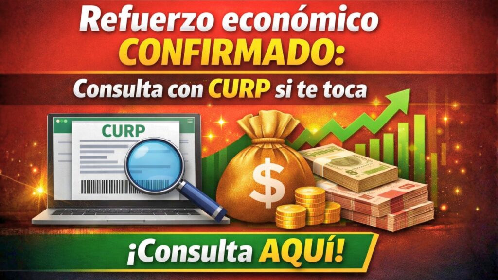 Refuerzo económico confirmado: consulta con CURP si te toca