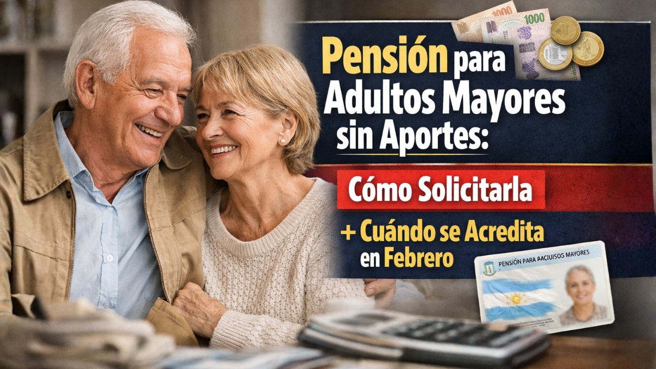 Pensión para adultos mayores sin aportes: cómo solicitarla y cuándo se acredita en febrero