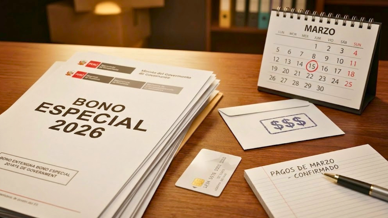 Bono Especial 2026: Pagos de marzo para beneficiarios registrados