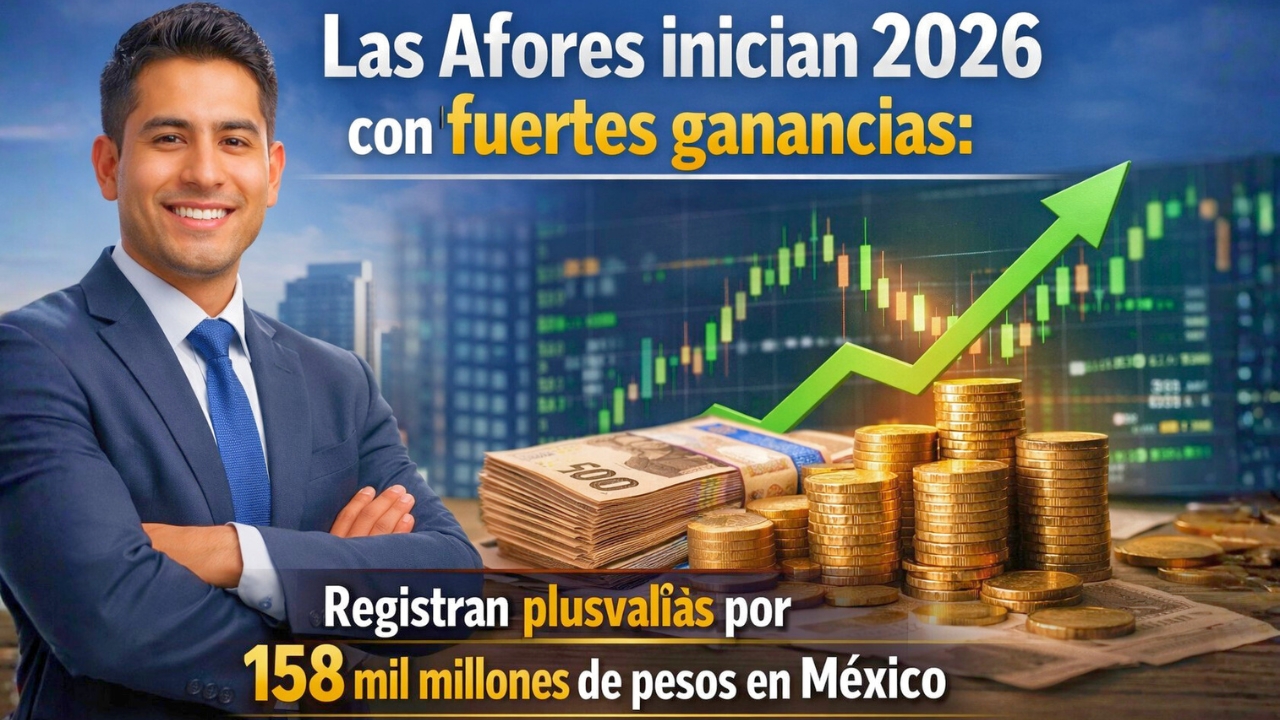 Las Afores inician 2026 con fuertes ganancias: registran plusvalías por 158 mil millones de pesos en México