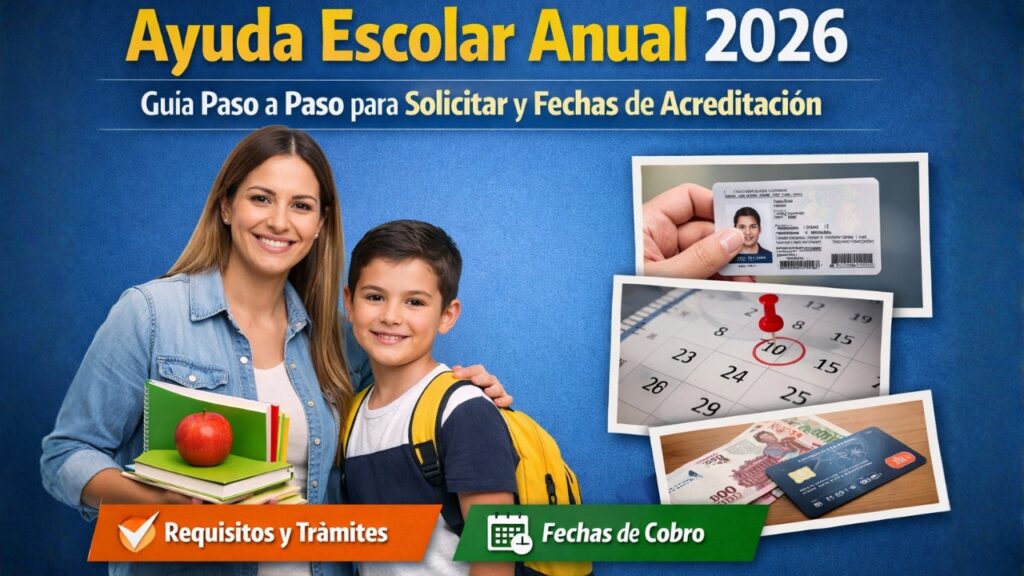 Ayuda Escolar Anual 2026: Guía Paso a Paso para Solicitar y Fechas de Acreditación