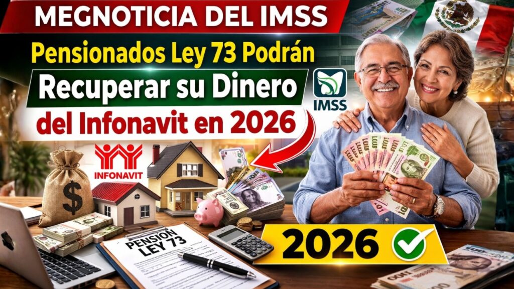 Megnoticia del IMSS: pensionados Ley 73 podrán Recuperar su Dinero del Infonavit en 2026
