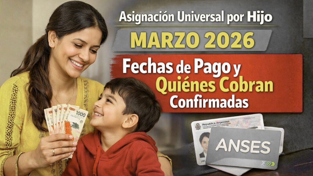Asignación Universal por Hijo Marzo 2026: Fechas de Pago y Quiénes Cobran Confirmadas