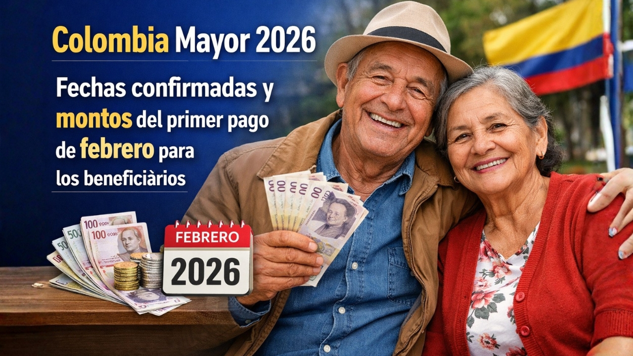 Colombia Mayor 2026: fechas confirmadas y montos del primer pago de febrero para los beneficiarios
