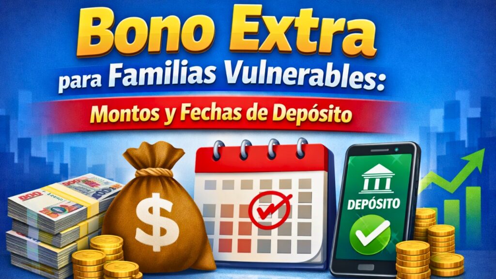 Bono Extra para Familias Vulnerables: Montos y Fechas de Depósito